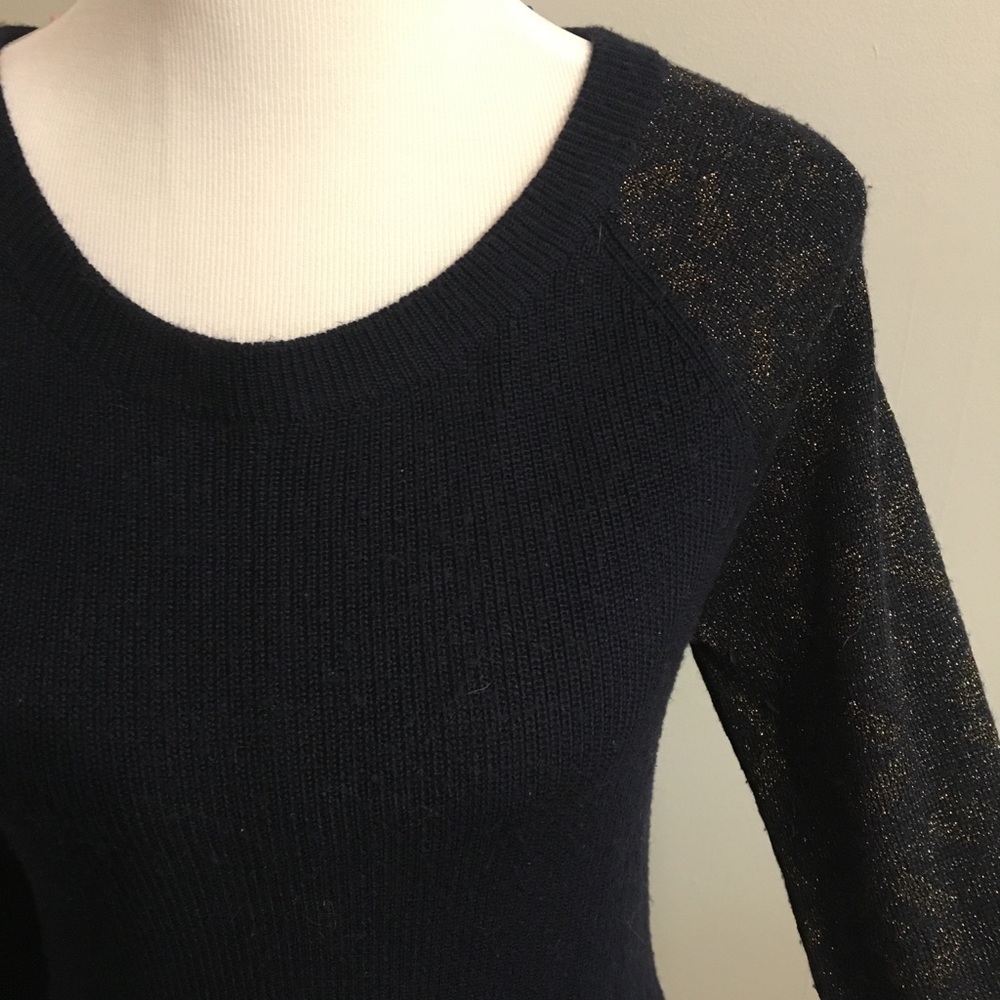 Loft Metallic Sleeve Sweater